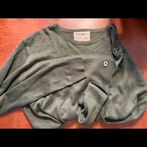 Hurley light weight green sweater
